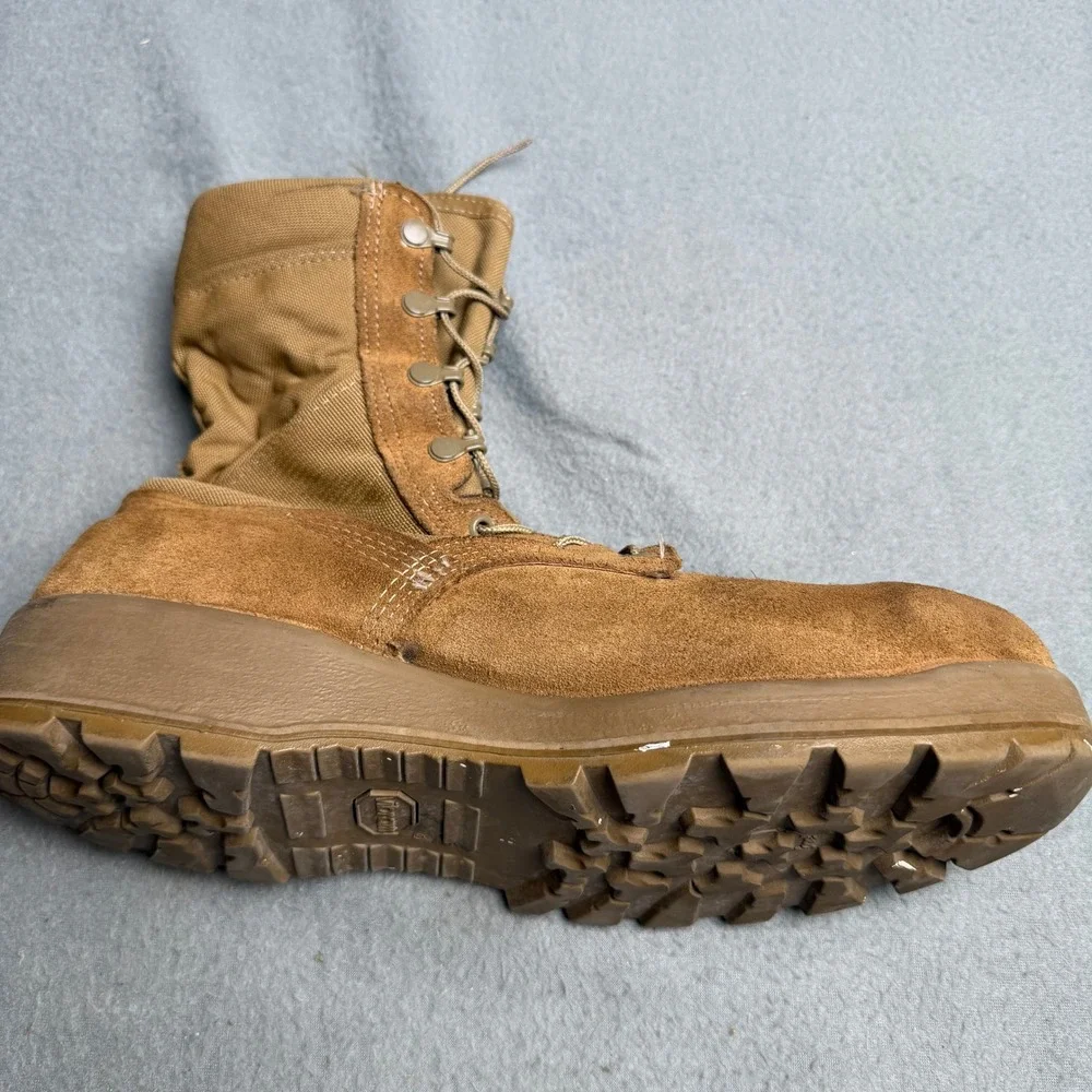 Belleville AFSTC Coyote Brown Steel Toe Military Flight Boots Mens 12R USA Made